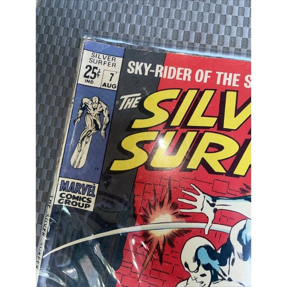 Silver Surfer #7 (1969) Marvel Comics. App. Frankenstein And The Watcher - Picture 5 of 6